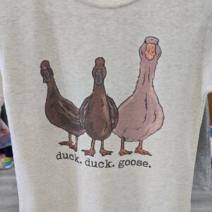 NWT Barefoot Baby Duck Duck Goose Graphic Tee Shirt Size 3T Girl Or Boy 💙🩷
